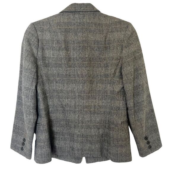 Vintage ILGWU 60's Grey Plaid Wool Blazer - Picture 4 of 15